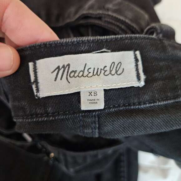 Madewell Women's Zipper Overalls Black Skinny Leg Dark Wash Size XS - Picture 4 of 11